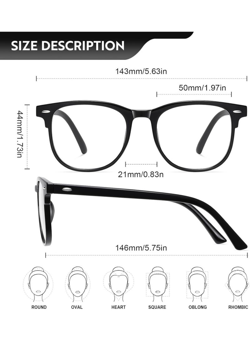 YOUGE Blue Light Glasses for Men and Women, Filter Blue-light Blocking Eyeglasses Ultra Light Reading TV PC Phone Computer Fashion Gaming Eye Glasses - Image 2